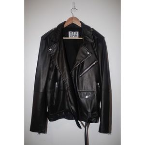 OAK NYC NY Rider Leather Jacket